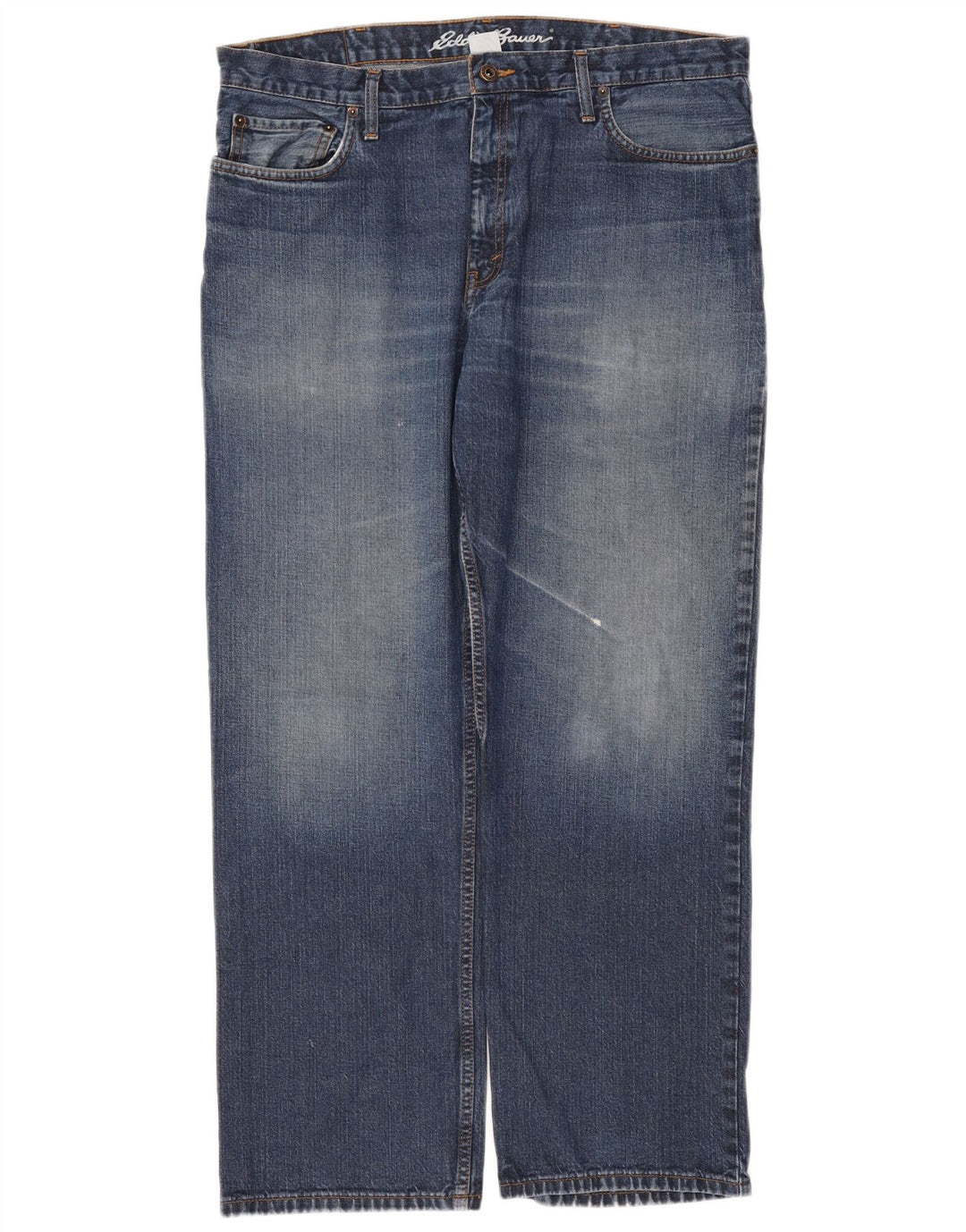 Eddie Bauer Mens Straight Jeans W36 L30 Blue Cotton
