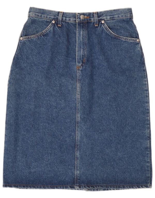 Rifle Womens Denim Skirt W32 Large  Blue Cotton