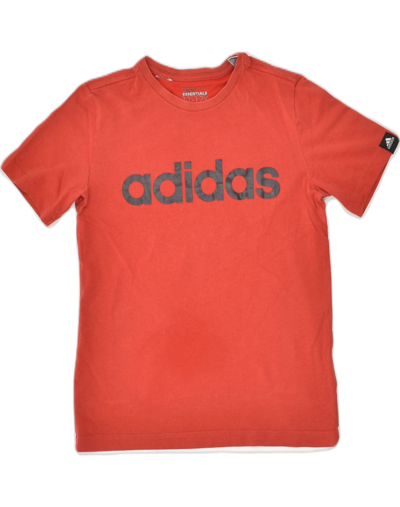 ADIDAS Boys Graphic T-Shirt Top 11-12 Years Red | Vintage Adidas | Thrift | Second-Hand Adidas | Used Clothing | Messina Hembry 