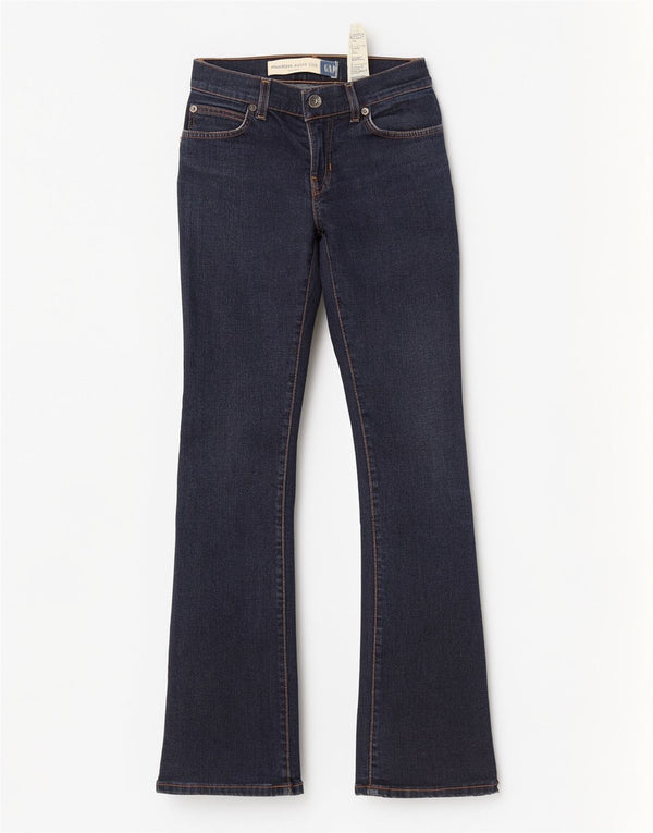 Gap Womens Modern Bootcut Jeans UK 0 XS W28 L30 Navy Blue Cotton