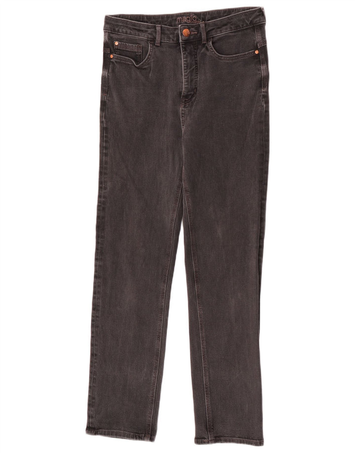 Marks & Spencer Womens Slim Jeans UK 12 Medium W30 L28 Black Cotton