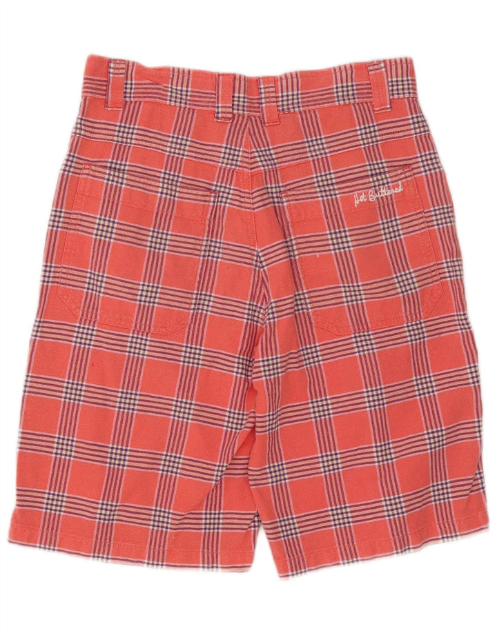 Vintage Mens Casual Shorts W30 Medium Pink Check Cotton