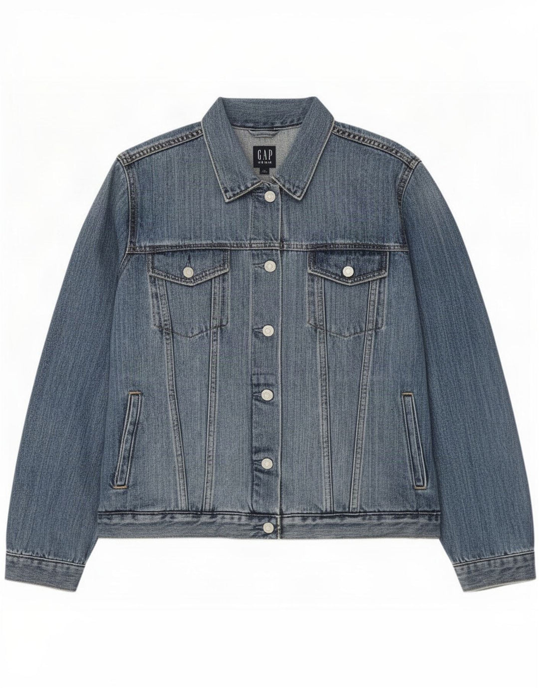 Gap Womens Denim Jacket UK 18 XL Blue Cotton