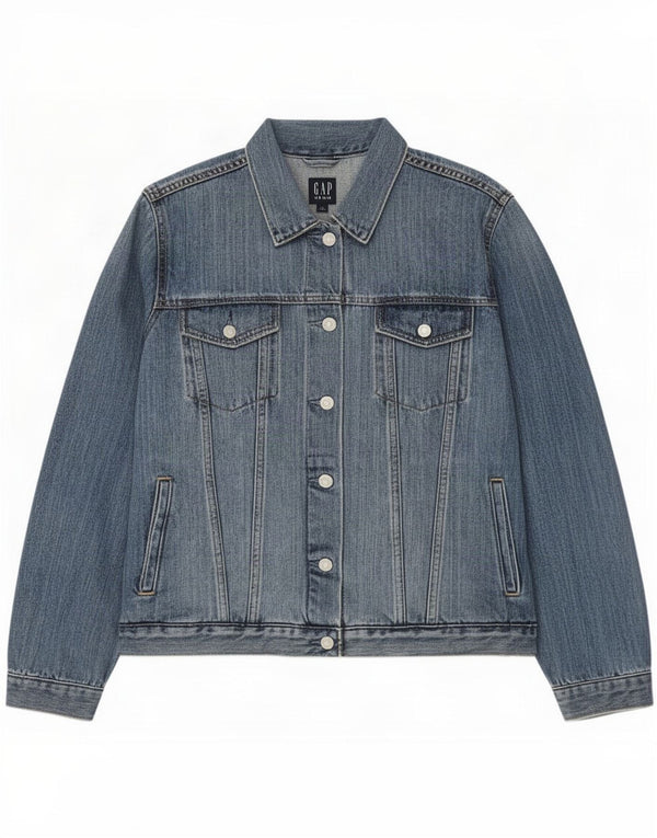 Gap Womens Denim Jacket UK 18 XL Blue Cotton
