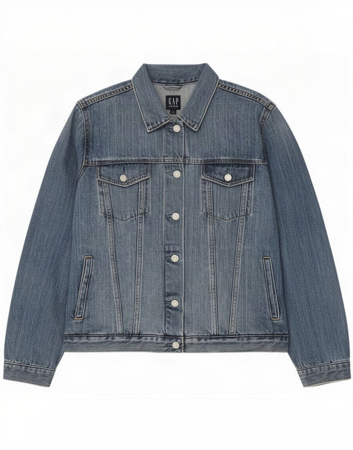 Gap Womens Denim Jacket UK 18 XL Blue Cotton