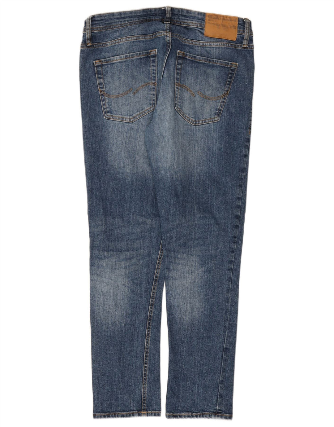 JACK & JONES Mens Slim Jeans W34 L30 Blue Cotton