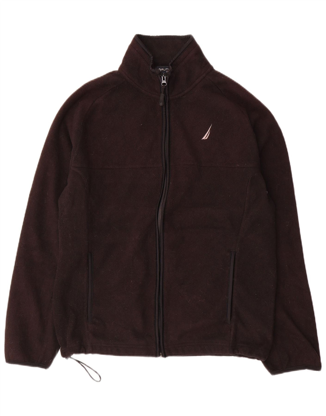 Nautica Mens Fleece Jacket UK 38 Medium Black Polyester