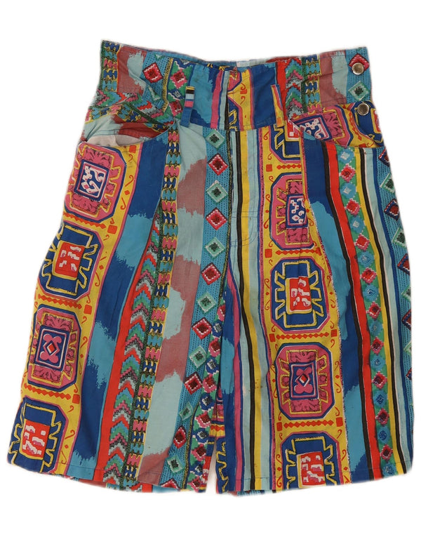 Vintage Womens Bermuda Shorts W30 Medium  Multicoloured Geometric