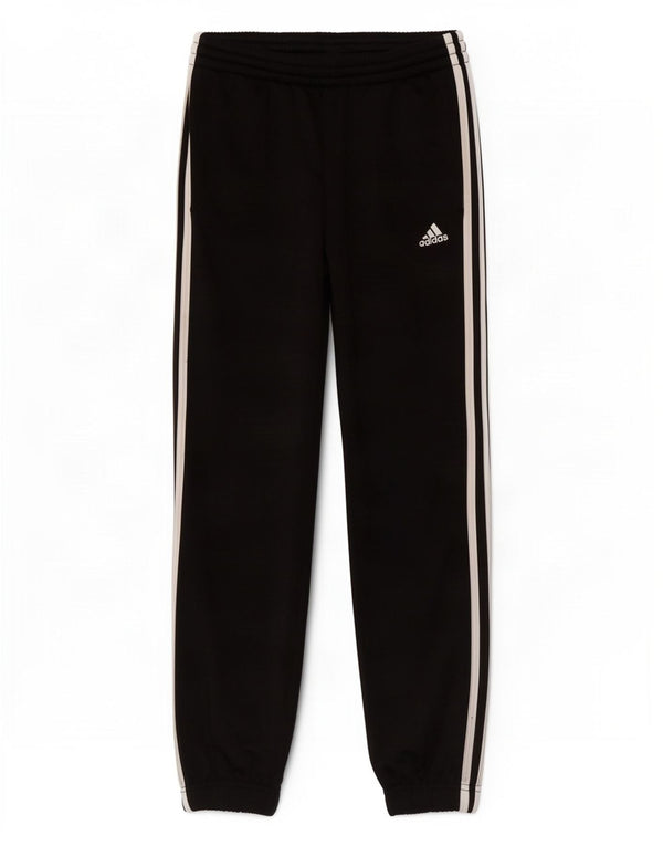 Adidas Boys Tracksuit Trousers Joggers 13-14 Years Black Polyester