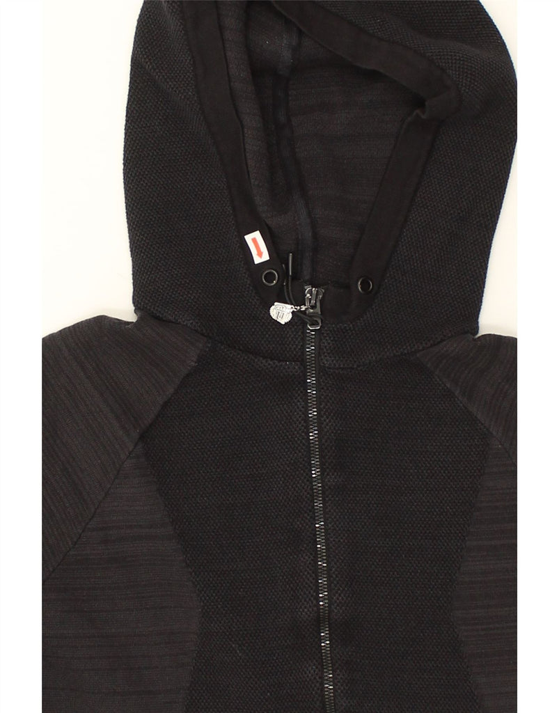 JACK & JONES Mens Zip Hoodie Sweater Medium Black Colourblock | Vintage Jack & Jones | Thrift | Second-Hand Jack & Jones | Used Clothing | Messina Hembry 