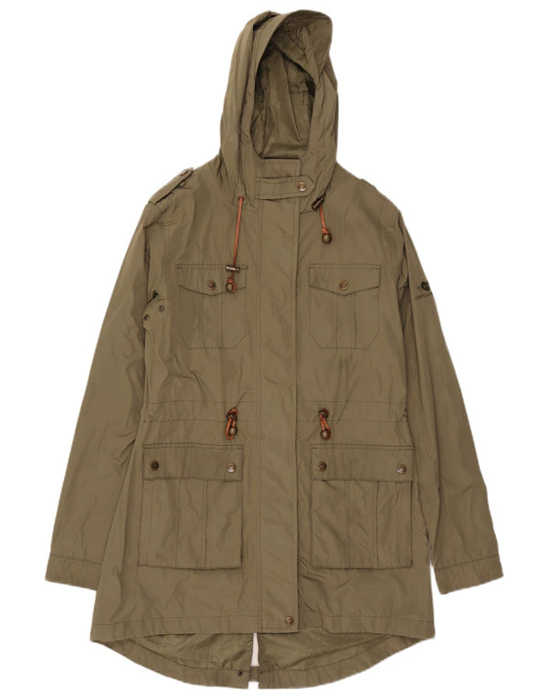 Camilla Morch Womens Hooded Military Parka Jacket UK 10 Small Khaki
