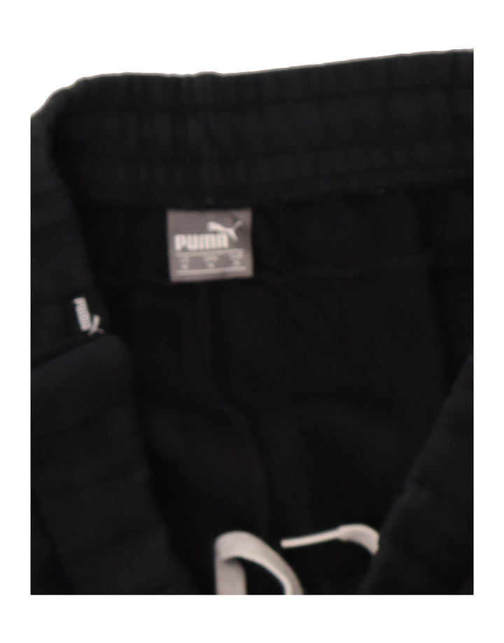 PUMA Womens Graphic Tracksuit Trousers Joggers UK 12 Medium Black Vintage Puma and Second-Hand Puma from Messina Hembry 