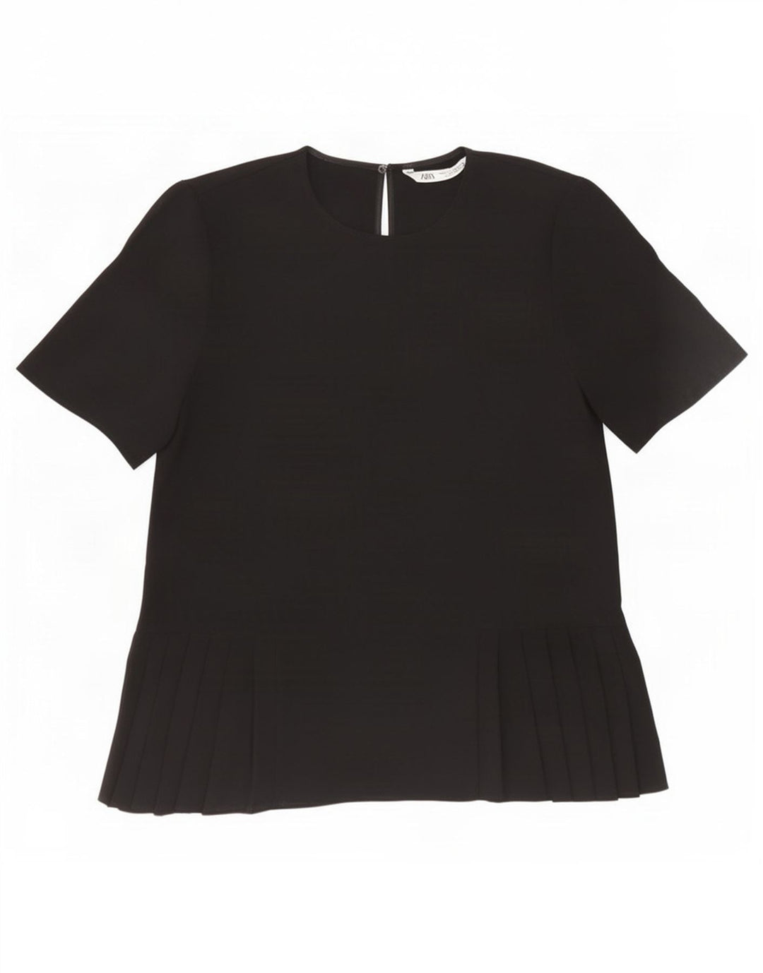 Zara Womens Blouse Top UK 10 Small Black