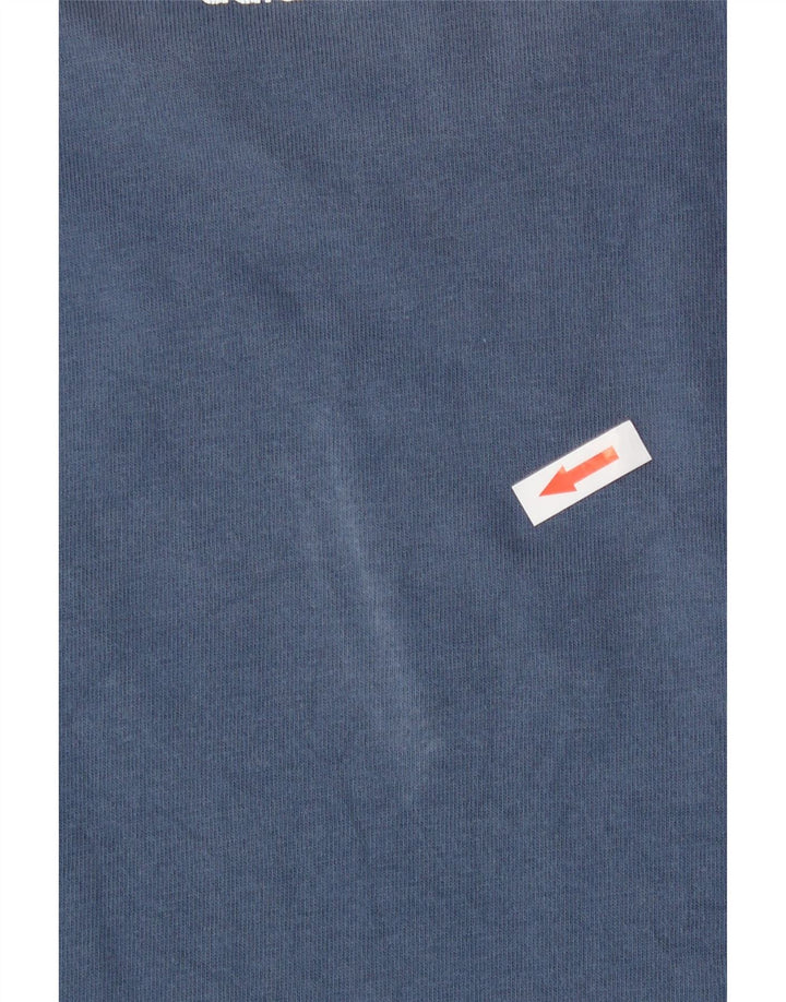 Adidas Mens Graphic T-Shirt Top Medium Blue Cotton