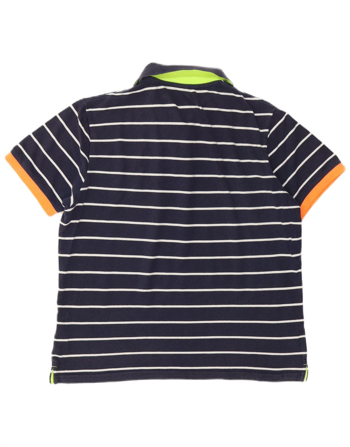 North Sails Mens Polo Shirt Small Navy Blue Striped Cotton