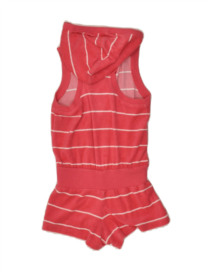 RALPH LAUREN Girls Hooded Playsuit 2-3 Years Pink Striped Cotton | Vintage Ralph Lauren | Thrift | Second-Hand Ralph Lauren | Used Clothing | Messina Hembry 