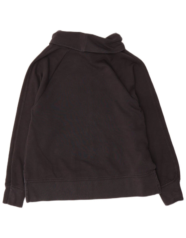 Nike Womens Graphic Oversized Sweatshirt Jumper UK 10 Small Black Cotton