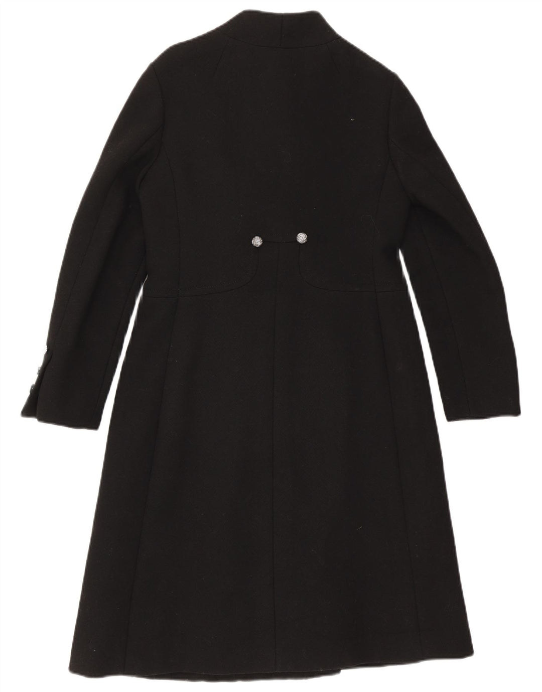 Vintage Womens Overcoat UK 10 Small Black