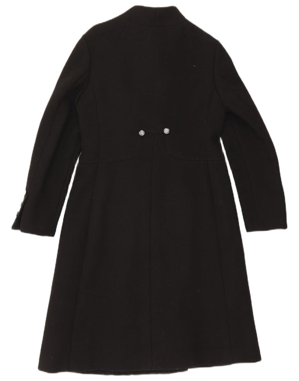 Vintage Womens Overcoat UK 10 Small Black