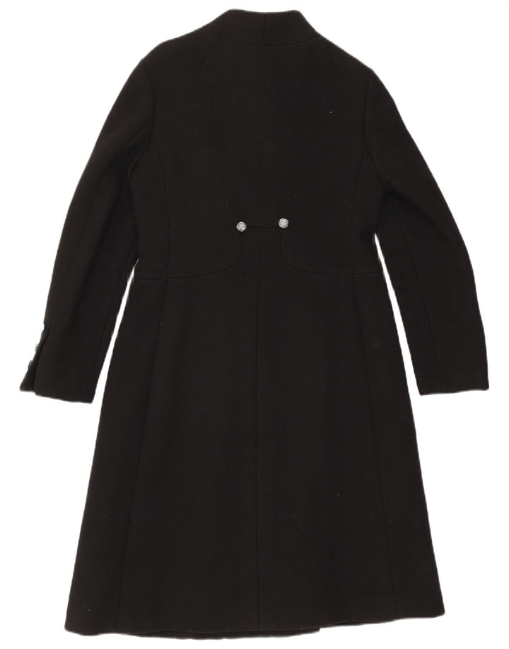 Vintage Womens Overcoat UK 10 Small Black