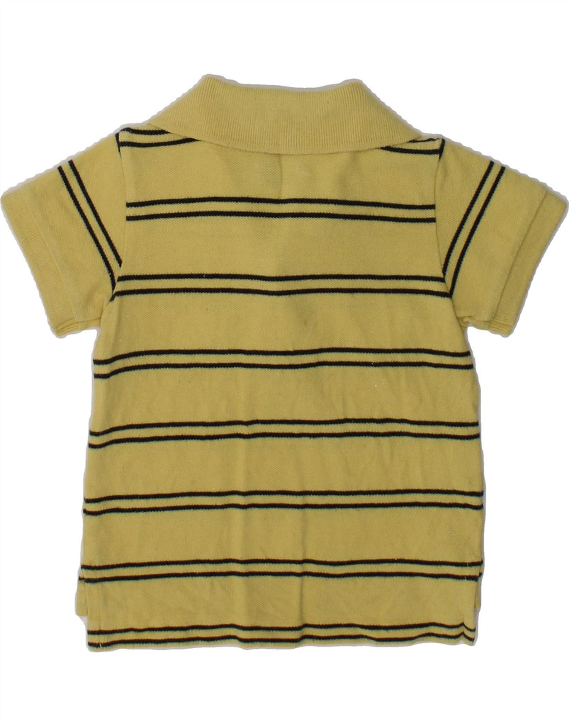 POLO RALPH LAUREN Baby Boys Polo Shirt 9-12 Months Yellow Striped Cotton | Vintage Polo Ralph Lauren | Thrift | Second-Hand Polo Ralph Lauren | Used Clothing | Messina Hembry 