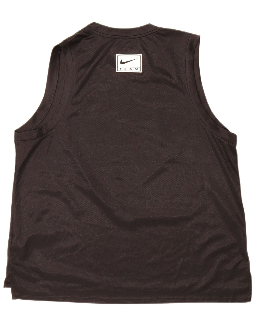 Nike Womens Dri Fit Graphic Vest Top UK 18 XL Black Polyester