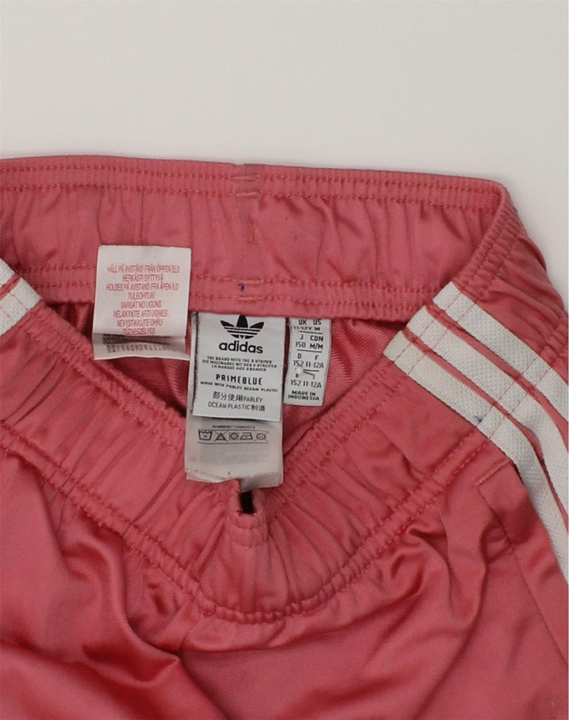 ADIDAS Girls Premium Tracksuit Trousers Joggers 11-12 Years Pink Polyester | Vintage Adidas | Thrift | Second-Hand Adidas | Used Clothing | Messina Hembry 