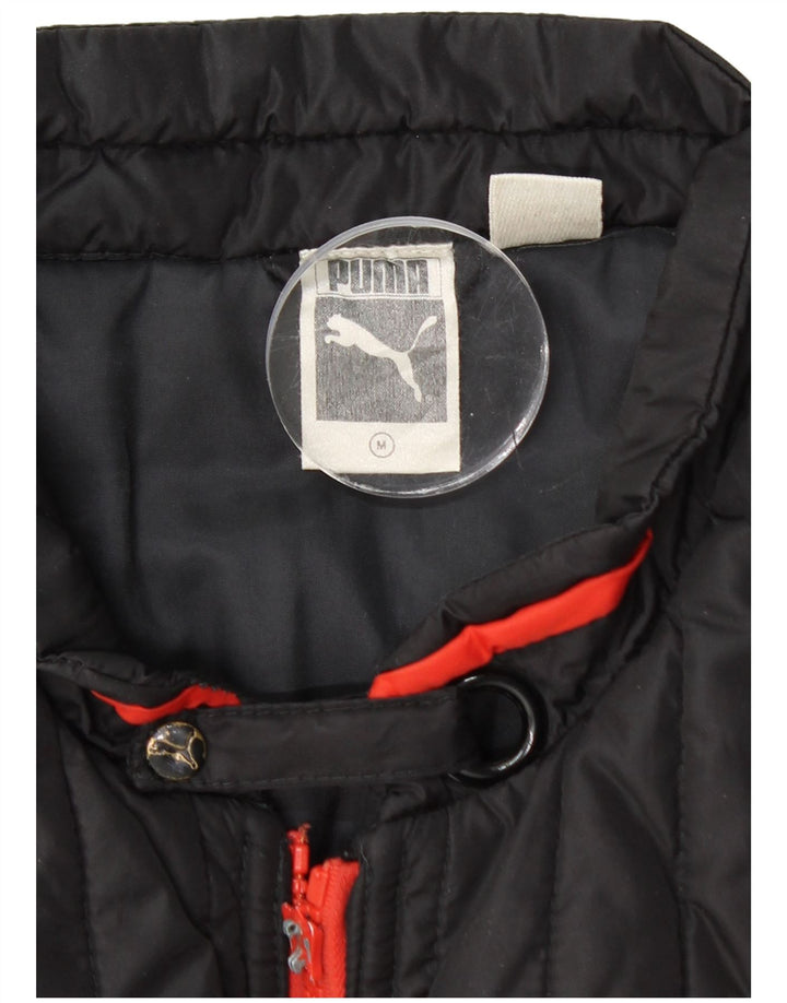 PUMA Mens Padded Jacket UK 38 Medium Black Colourblock