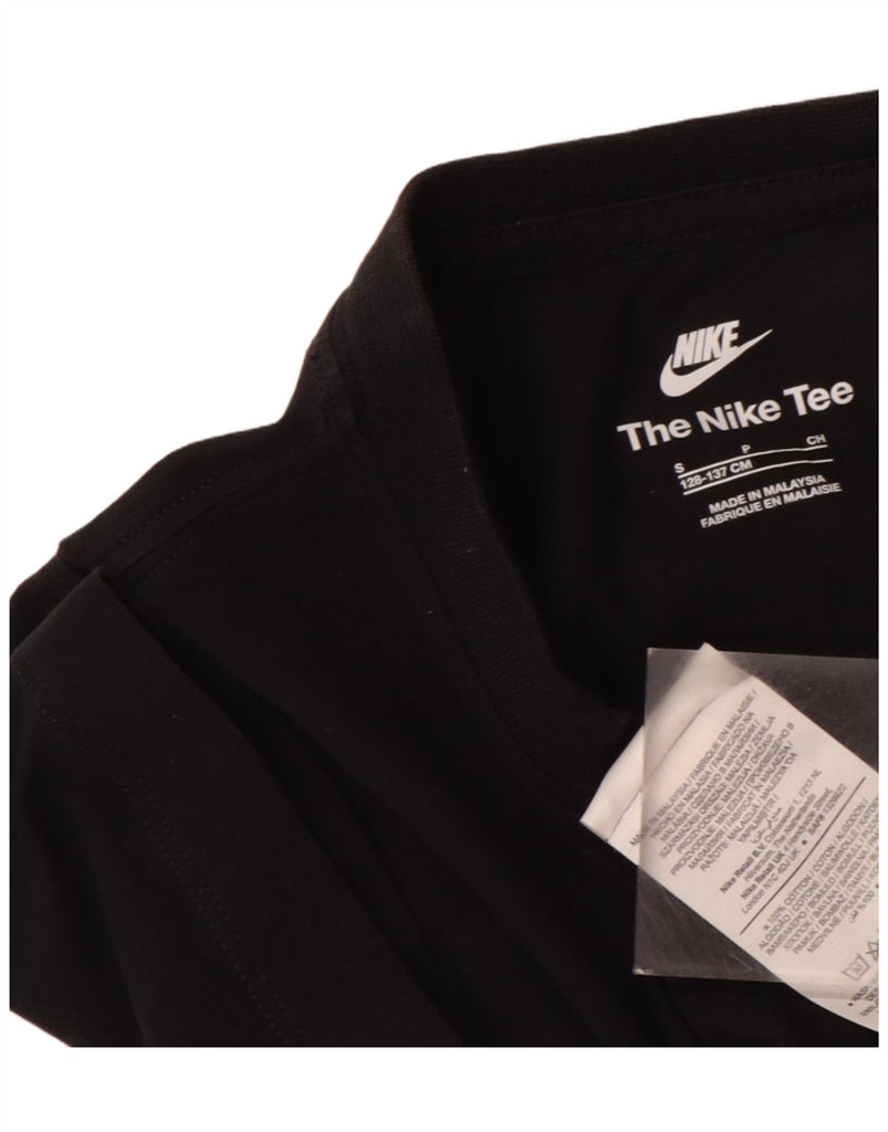 NIKE Boys T-Shirt Top 8-9 Years Small Black Cotton Vintage Nike and Second-Hand Nike from Messina Hembry 
