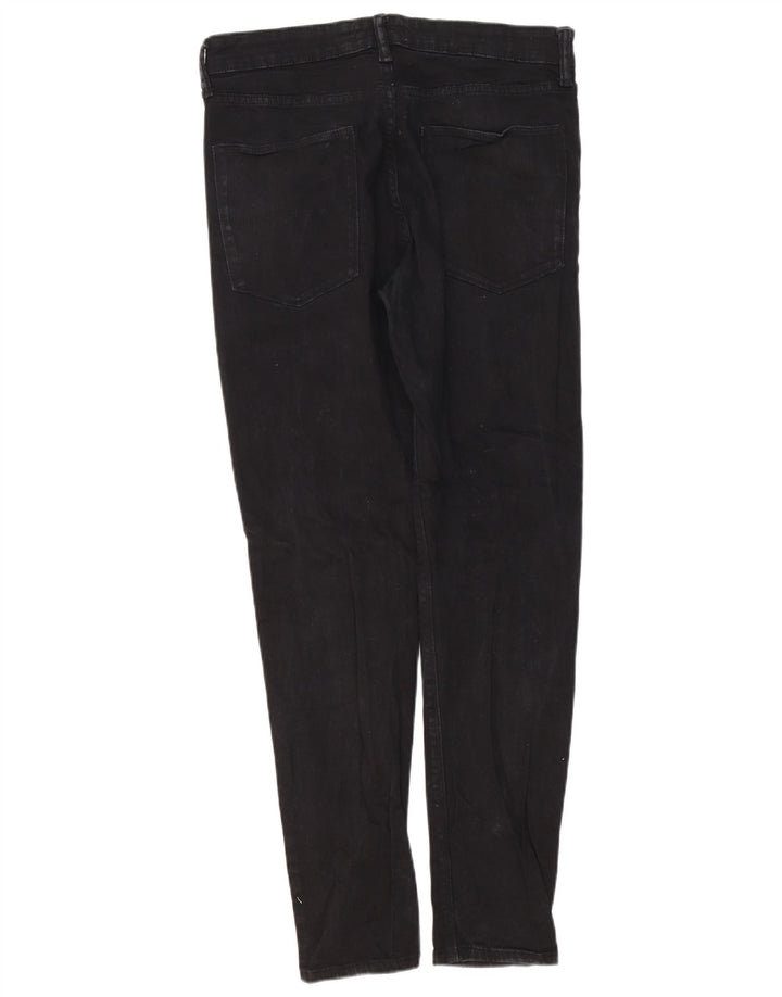 Marks & Spencer Mens Skinny Jeans W32 L31 Black Cotton