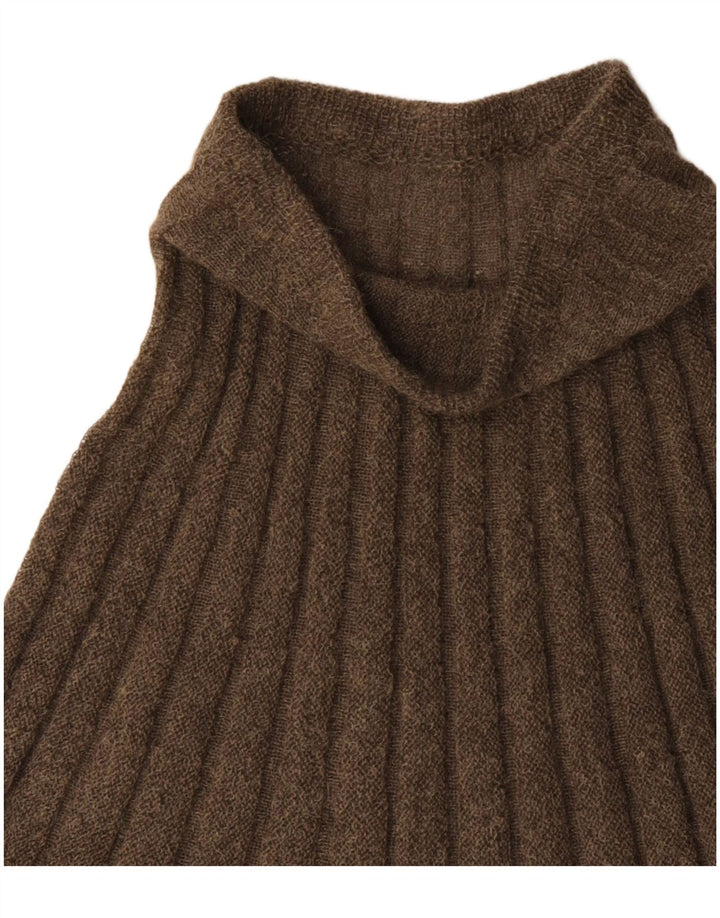 Vintage Womens Knit A-Line Skirt W28 Medium Khaki