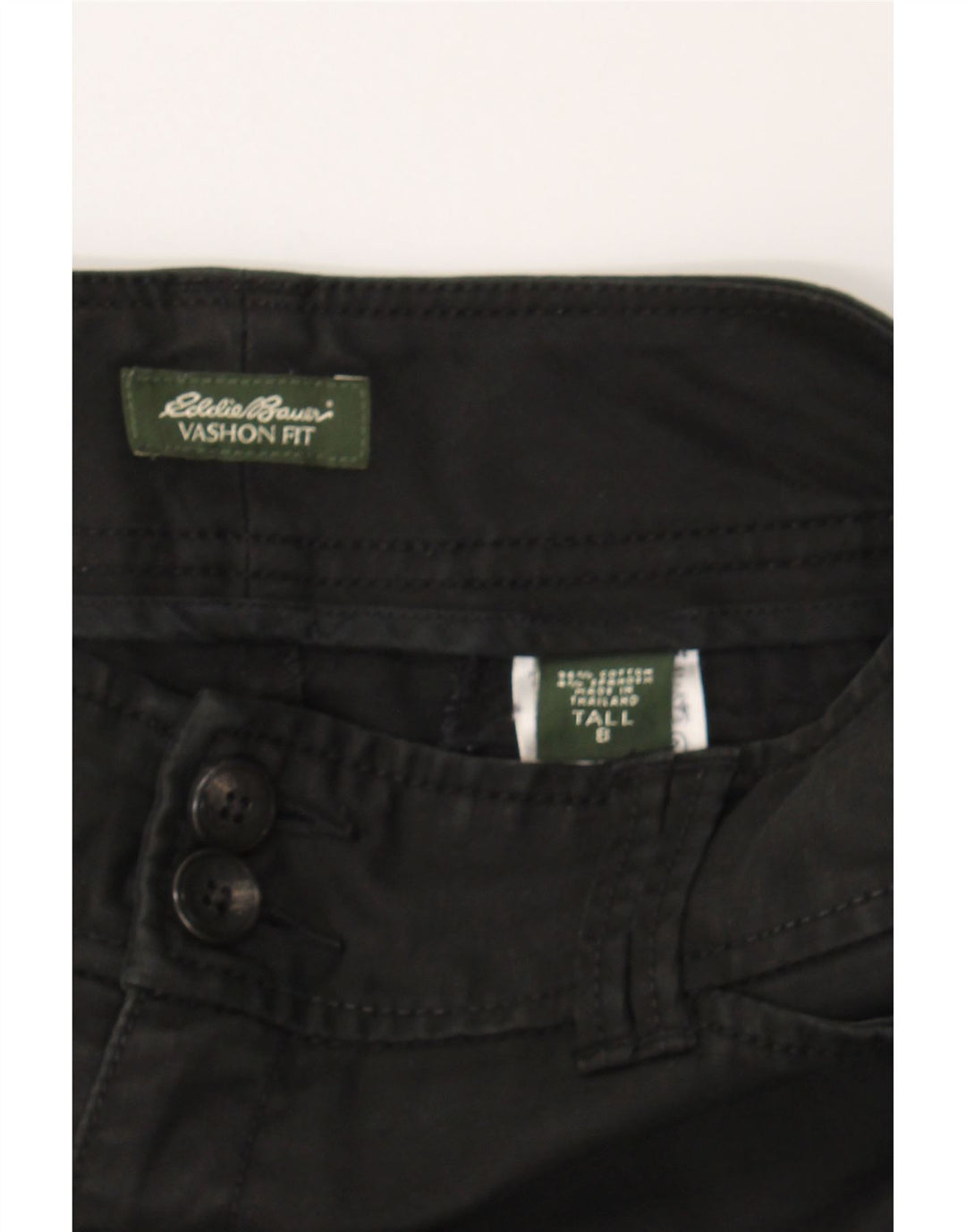 EDDIE BAUER Womens Vashon Fit Casual Trousers US 8 Medium W30 L33 Black Vintage Eddie Bauer and Second-Hand Eddie Bauer from Messina Hembry 