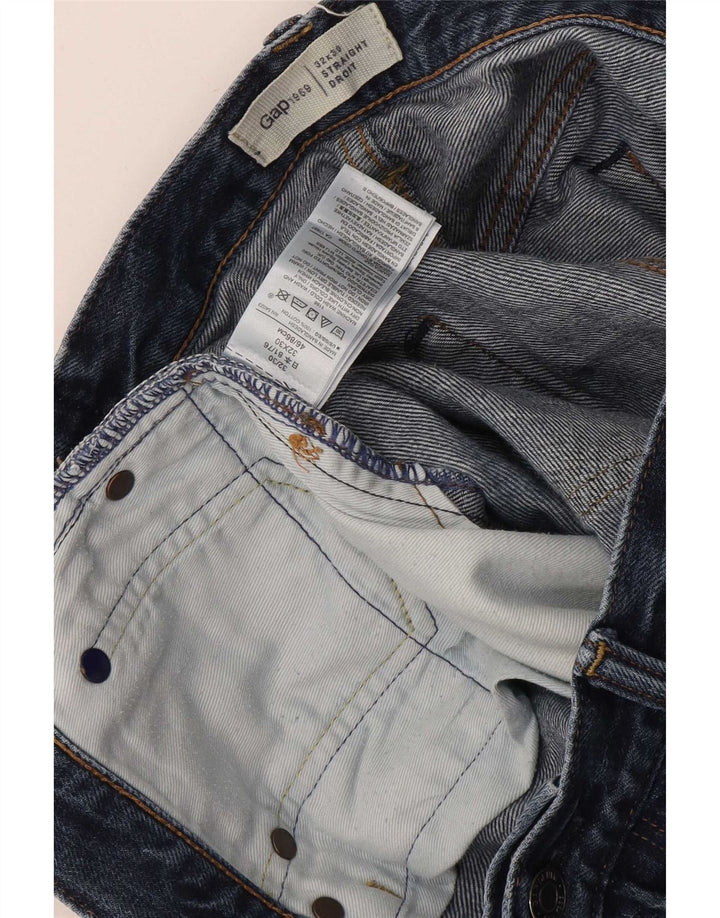 Gap Mens Straight Jeans W32 L30 Blue Cotton