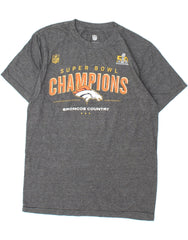 NFL Boys Broncos Graphic T-Shirt Top 10-11 Years Medium  Grey Cotton