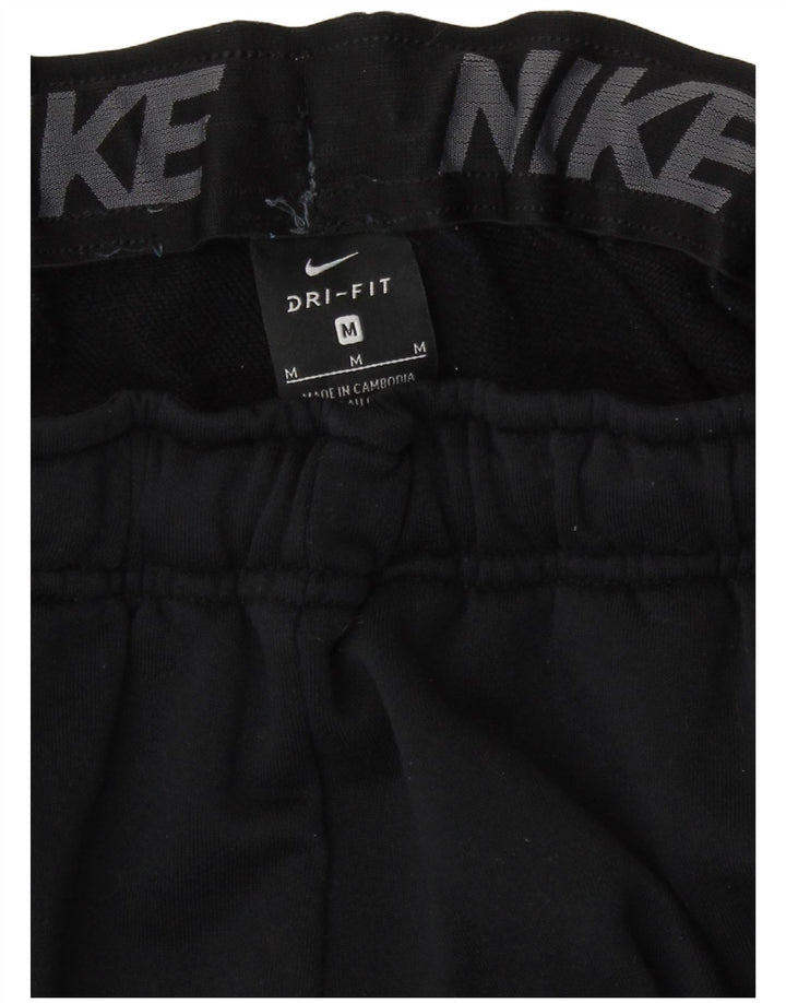 Nike Mens Dri Fit Tracksuit Trousers Joggers Medium Black Polyester