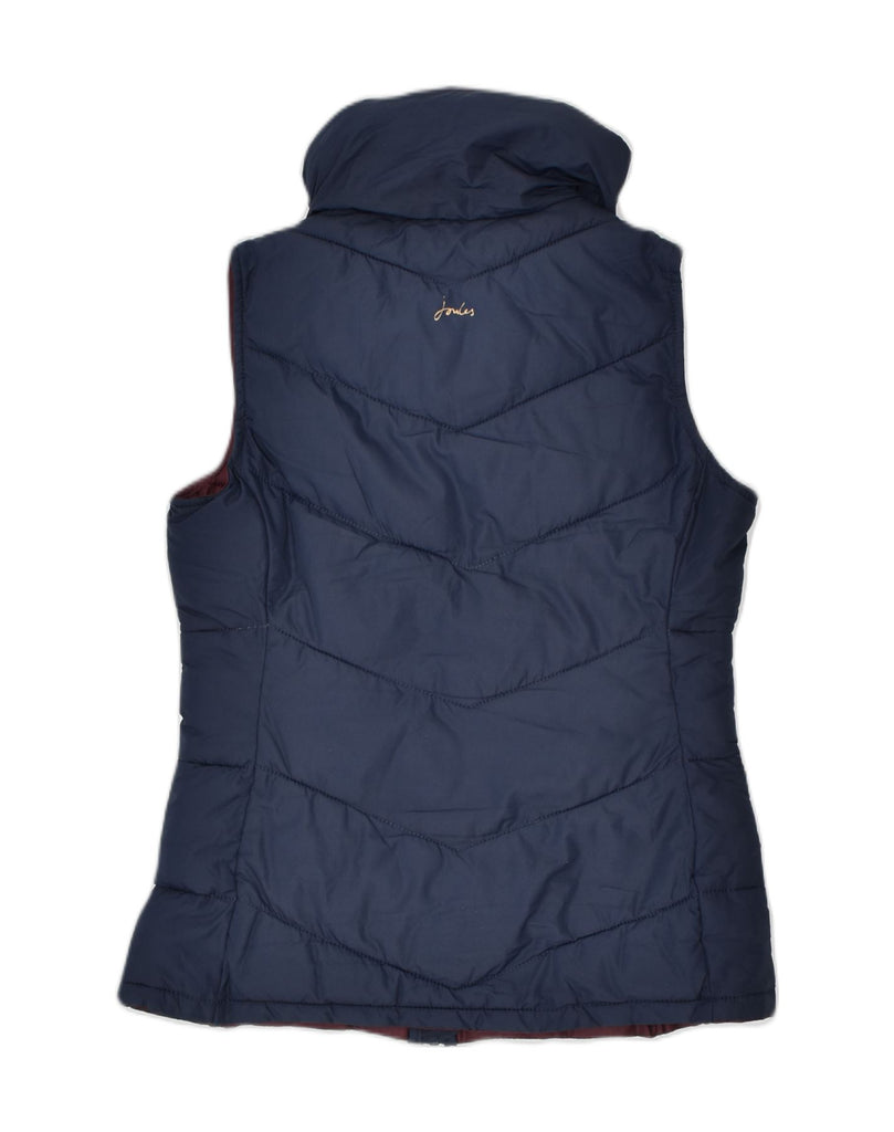 JOULES Womens Padded Gilet UK 10 Small Navy Blue Polyester | Vintage Joules | Thrift | Second-Hand Joules | Used Clothing | Messina Hembry 