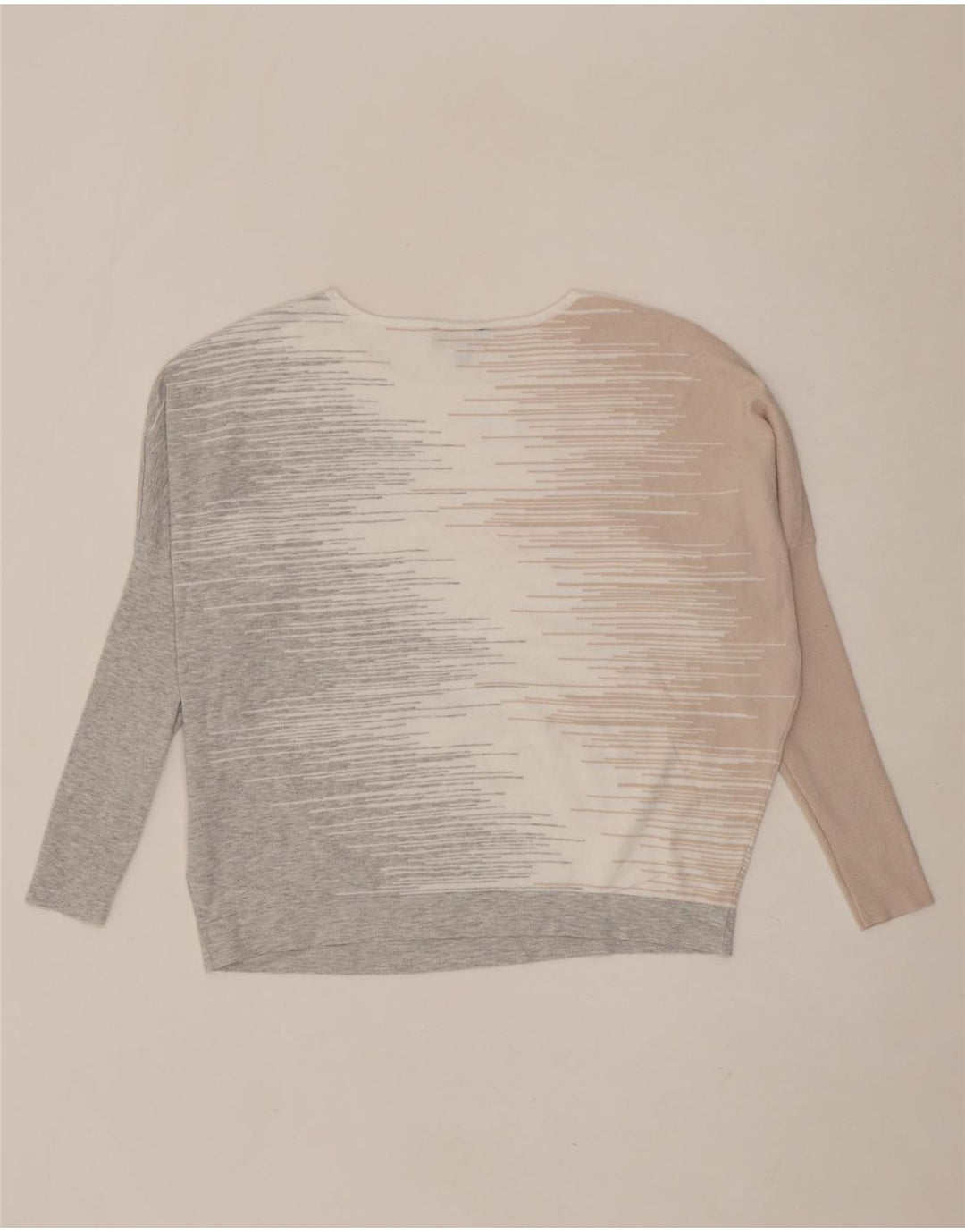 PHASE EIGHT Womens Oversized Boat Neck Jumper Sweater UK 14 Large Grey Vintage Phase Eight and Second-Hand Phase Eight from Messina Hembry 