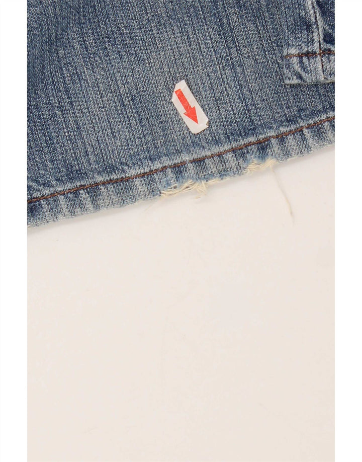 Levi's Mens 514 Distressed Slim Straight Jeans W33 L30 Blue Cotton