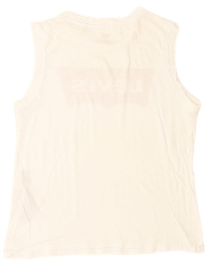 Levi's Mens Graphic T-Shirt Top Medium White Cotton
