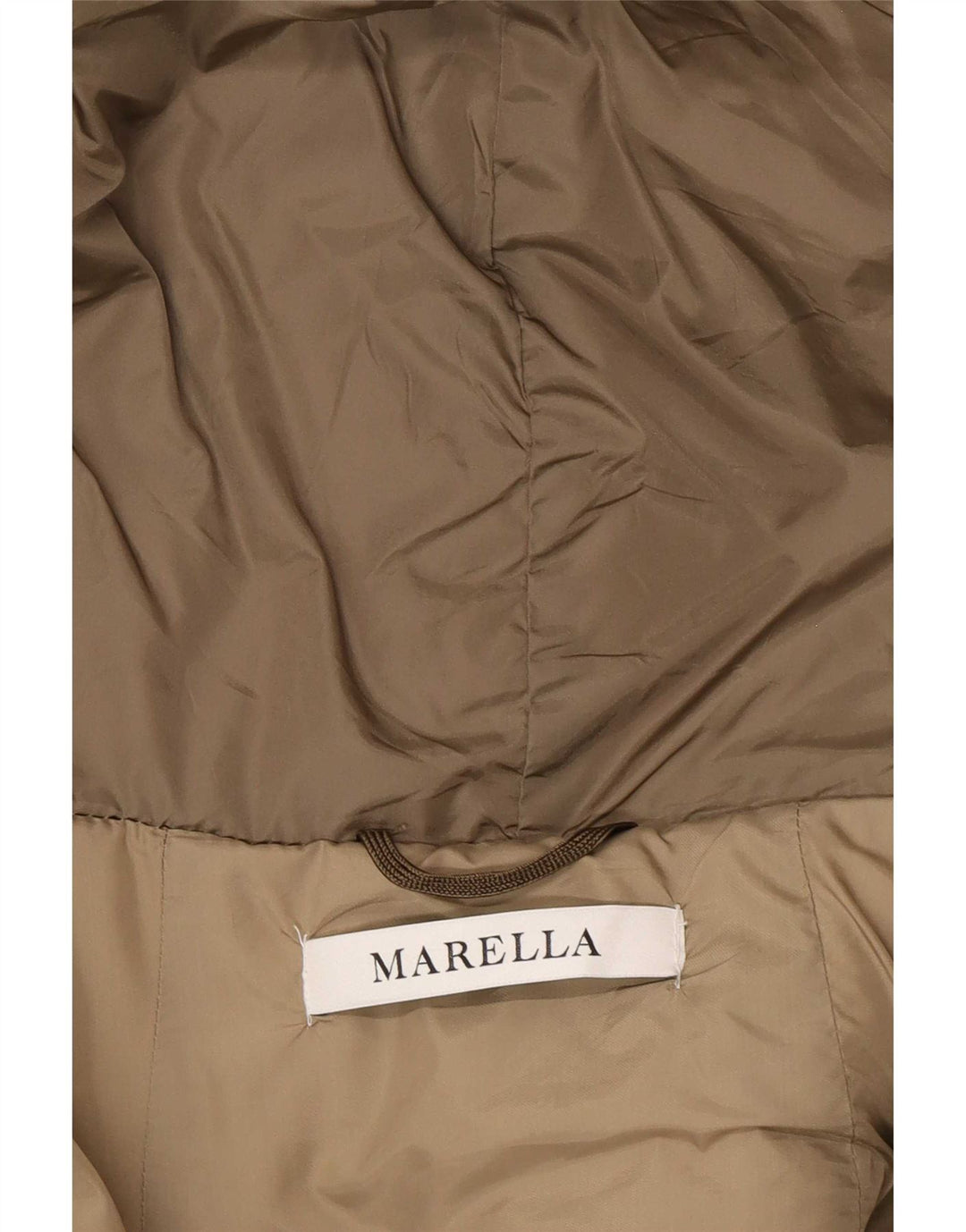 Marella Womens Padded Jacket UK 12 Medium Brown Polyamide