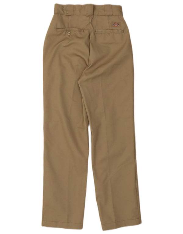 Dickies Womens Straight Chino Trousers W24 L26 Beige Polyester