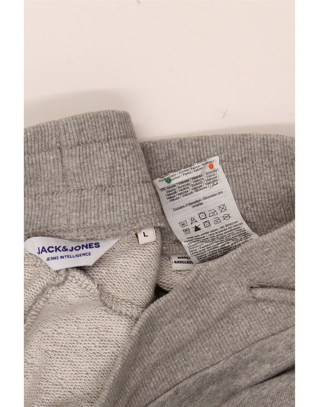 JACK & JONES Mens Sport Shorts Large Grey Cotton