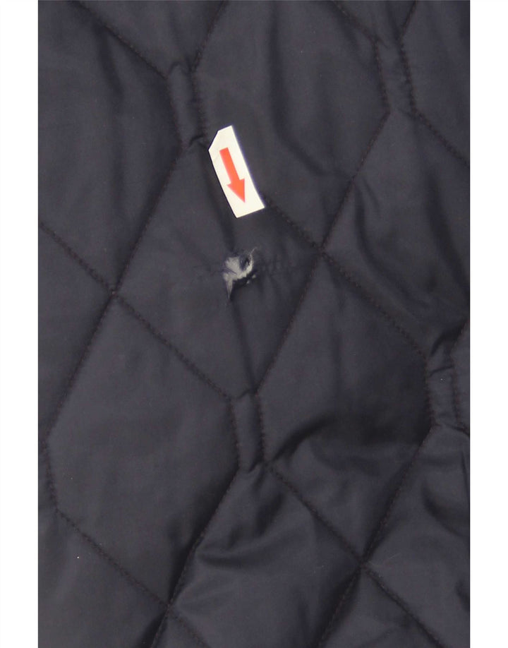 G-Star Mens Quilted Jacket UK 42 XL Navy Blue Polyester