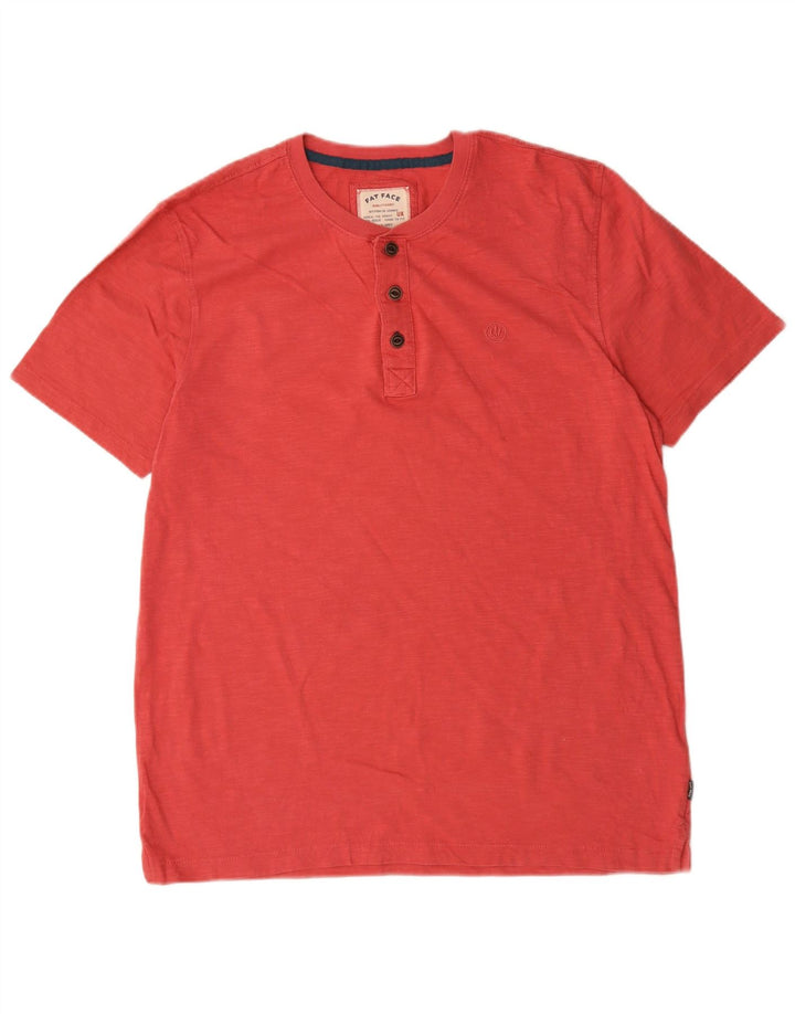 Fat Face Mens T-Shirt Top Large Red Flecked Cotton