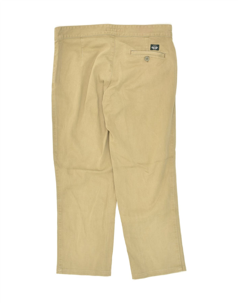 DOCKERS Womens Straight Cropped Trousers W30 L24 Beige Cotton Vintage Dockers and Second-Hand Dockers from Messina Hembry 