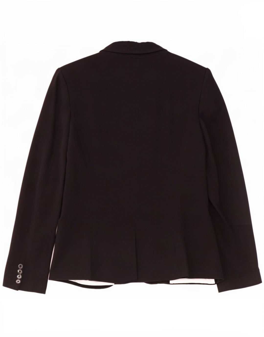 Zara Womens 1 Button Blazer Jacket UK 10 Small Black Viscose