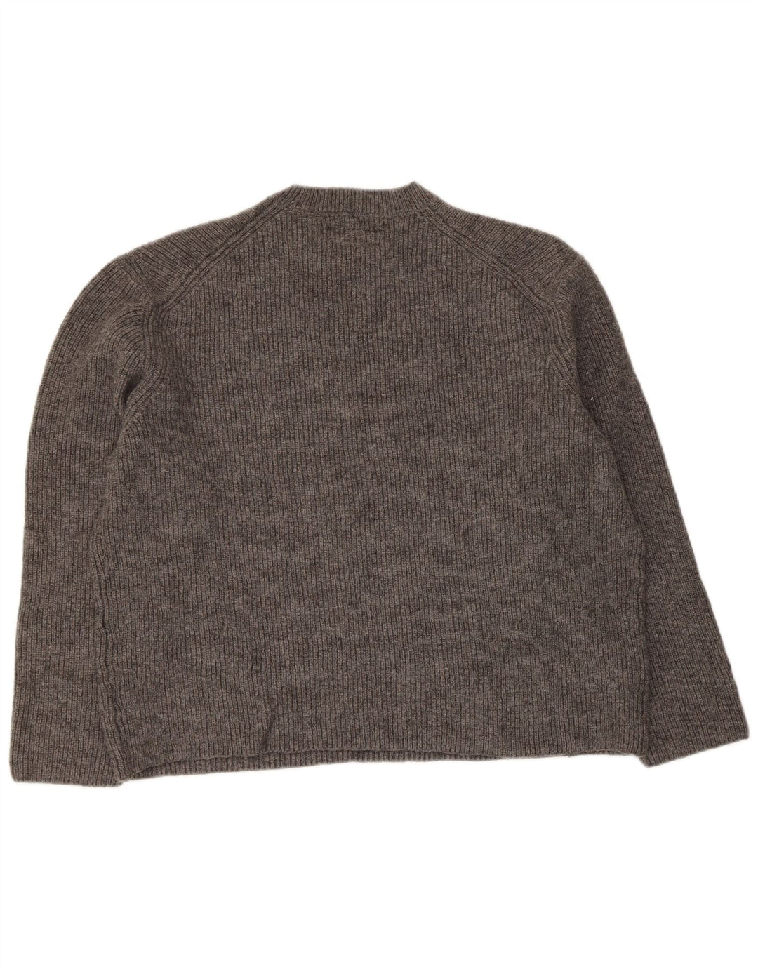 All Saints Womens Oversized Crew Neck Jumper Sweater UK 14 Medium Grey Wool