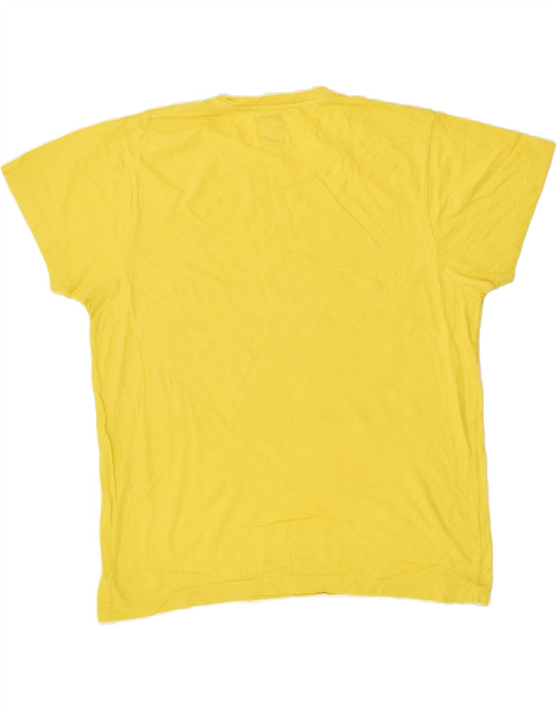 JACK & JONES Mens Graphic T-Shirt Top Large Yellow Cotton | Vintage Jack & Jones | Thrift | Second-Hand Jack & Jones | Used Clothing | Messina Hembry 