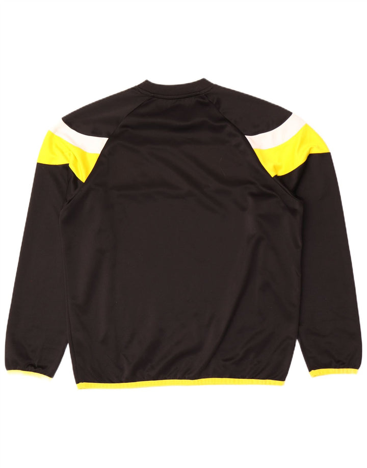 Puma Mens Top Long Sleeve Large Black Colourblock Polyester