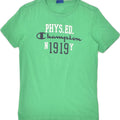 CHAMPION Boys Graphic T-Shirt Top 9-10 Years Medium Green Cotton | Vintage Champion | Thrift | Second-Hand Champion | Used Clothing | Messina Hembry 